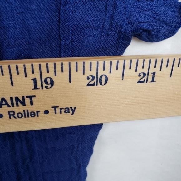 Knox Rose Blue Layered Boho Short Sleeve Dress Sz M - Picture 9 of 10